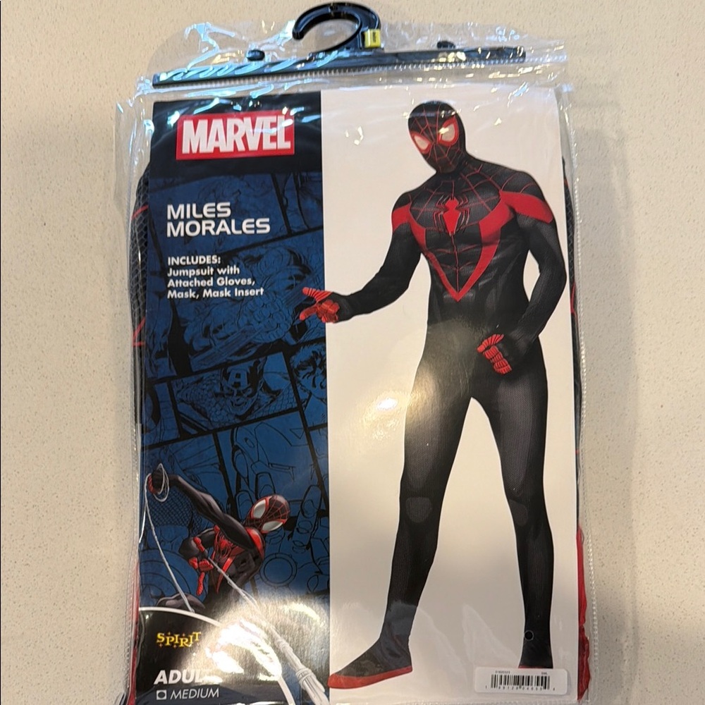 Miles Morales adult male medium Superhero Costume spiderman